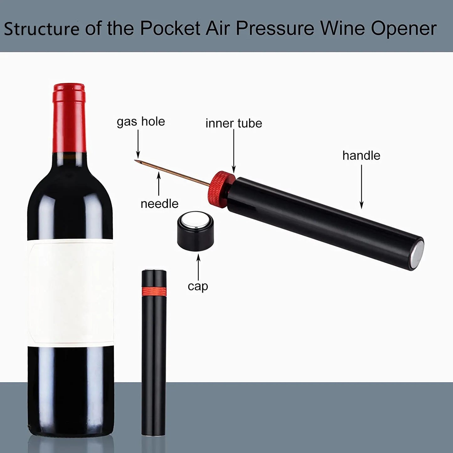 "VinoVerve AirPop Corkscrew: Uncork Elegance Anywhere"