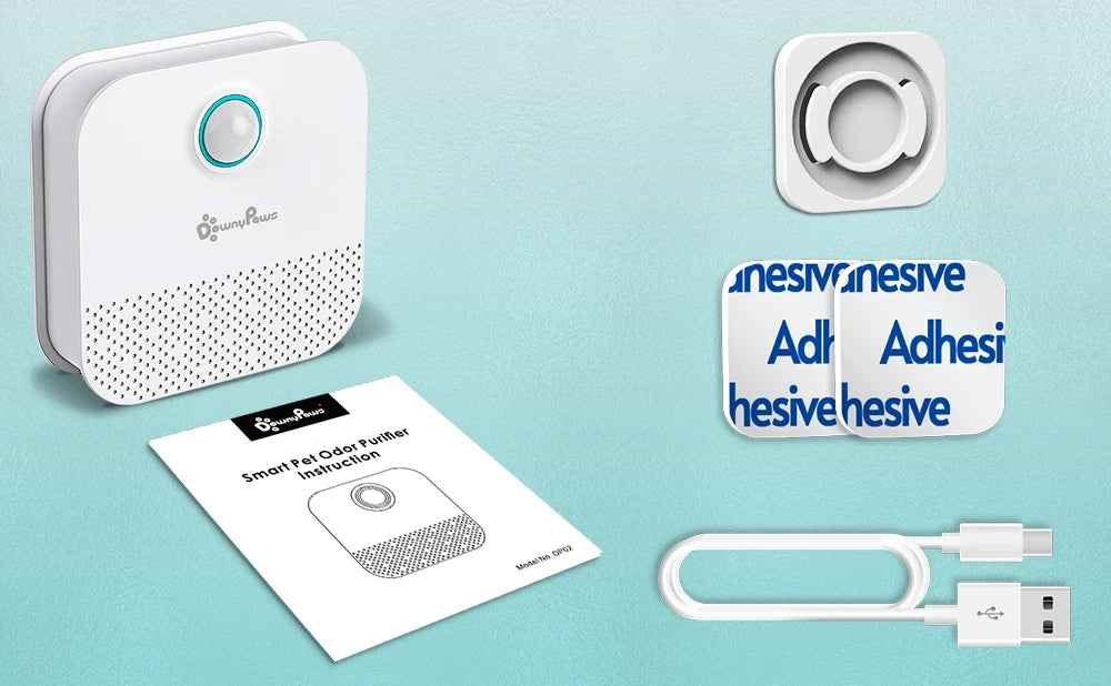 DownyPaws PureAir – Purificateur d’odeurs avancé pour litière pour chat