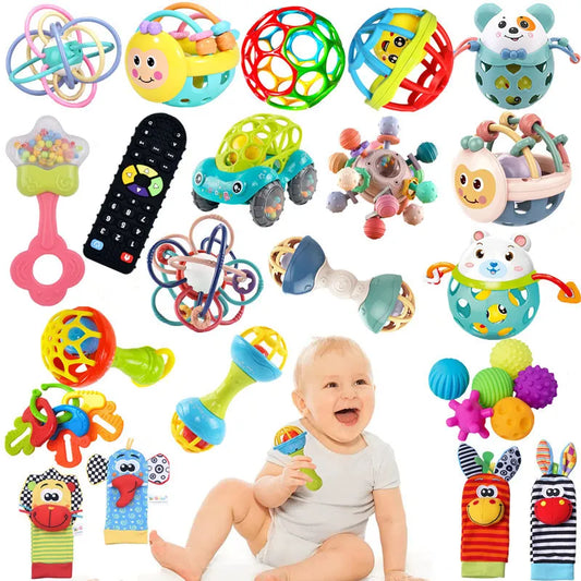 Baby Toys 6 12 SensorySphere "GiggleGrip"