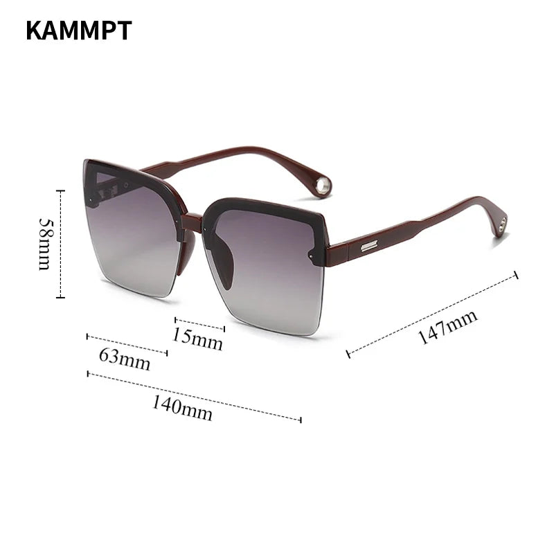 Sunglasses Man Woman Vintage Oversized KAMMPT: RetroFlex