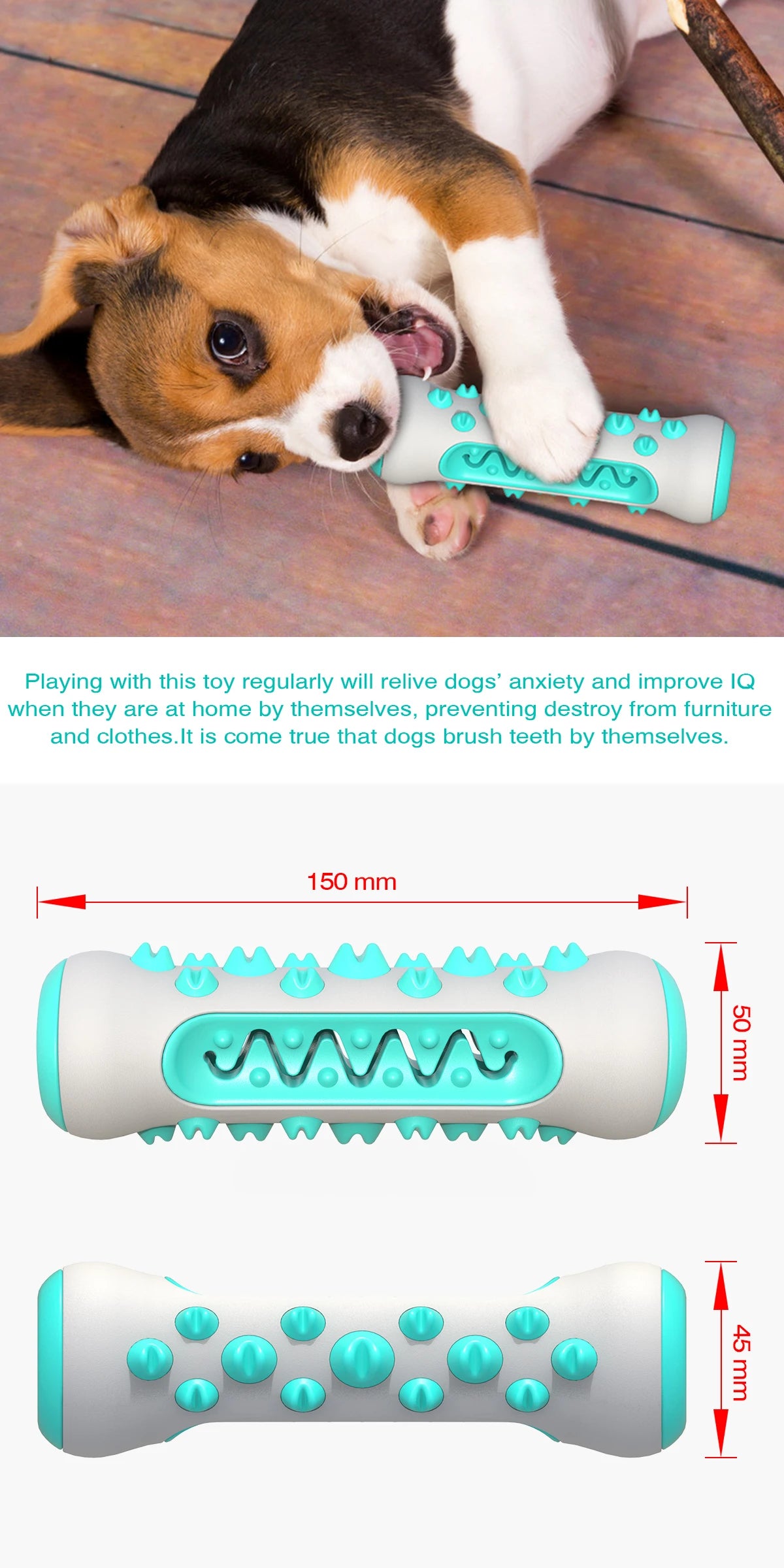 CanineClean Chewmate: Brinquedo Molar para Higiene Dental