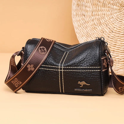 Classic Cowhide Crossbody: LuxeLeather