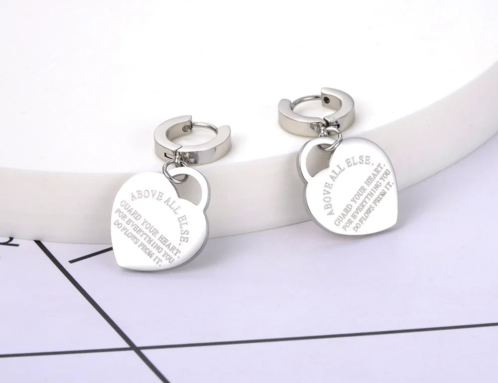 Titanium Stainless Necklace classic: "Infinite Love Pendant".