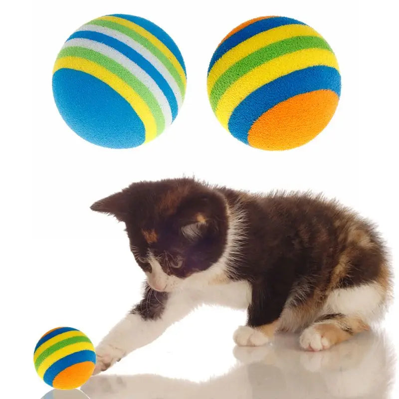 "Whisker Whirl Colorful Toy Balls"