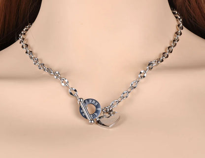 Titanium Stainless Necklace classic: "Infinite Love Pendant".