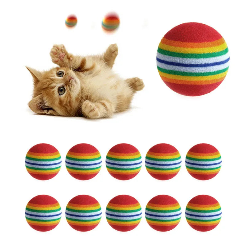 "Whisker Whirl Colorful Toy Balls"