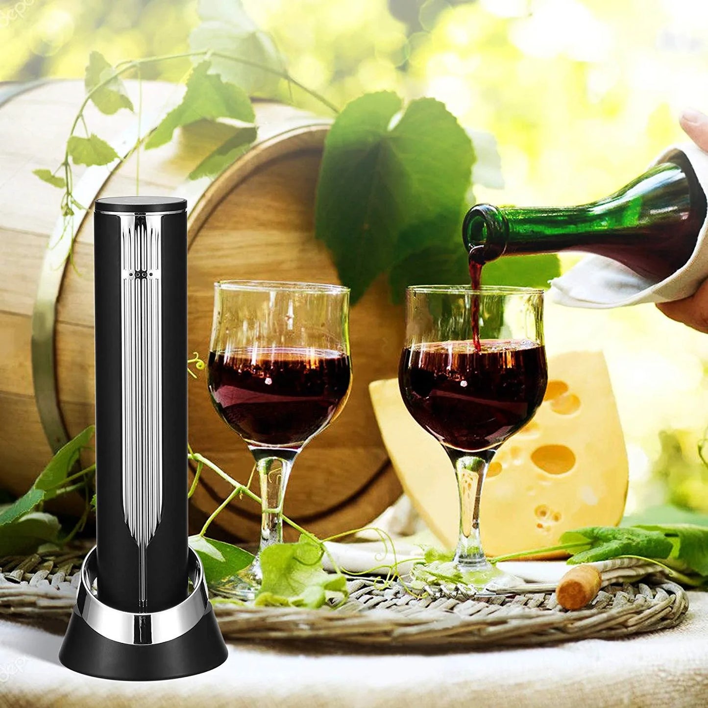 WineWave Auto Corkscrew – Premium Gift Set for Effortless Bottle Opening