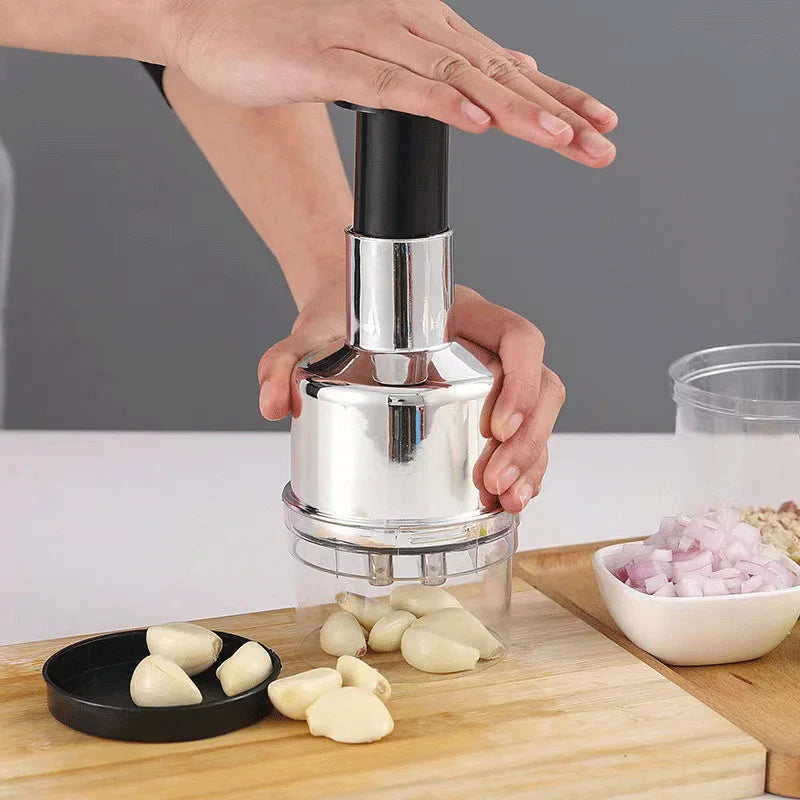 ChefMaster Multi Chopper – Stainless Steel Food Crusher & Garlic Press