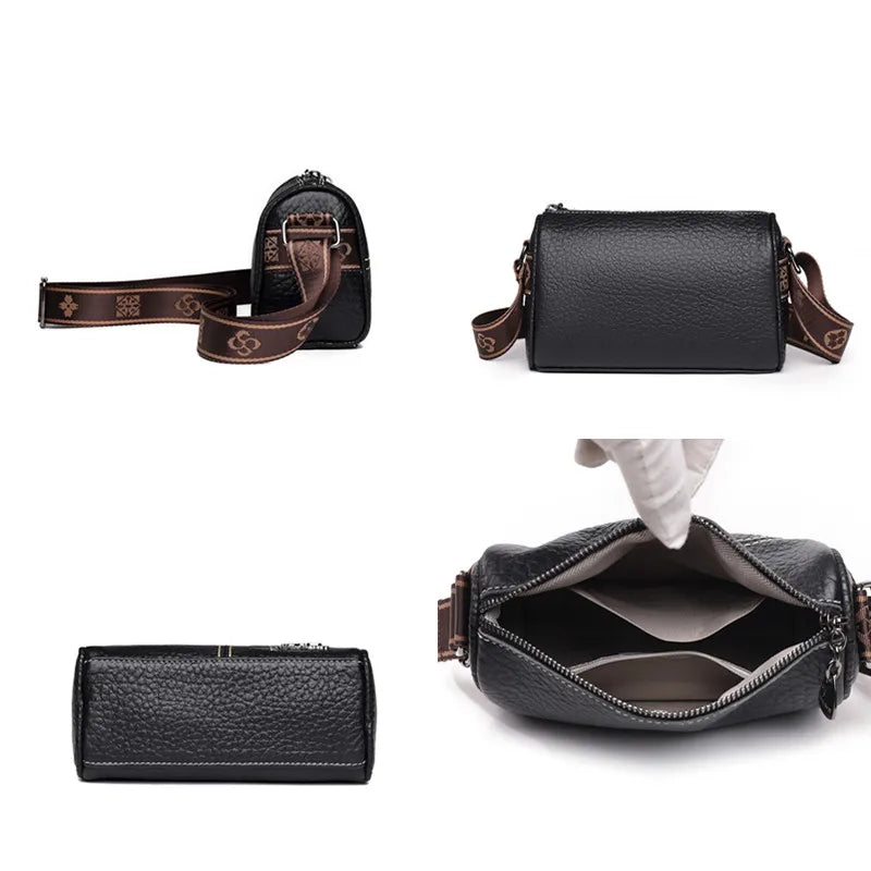 Classic Cowhide Crossbody: LuxeLeather