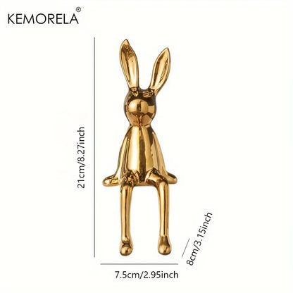 Elegance Hare – Luxury Ceramic Rabbit Ornament for Home Decor