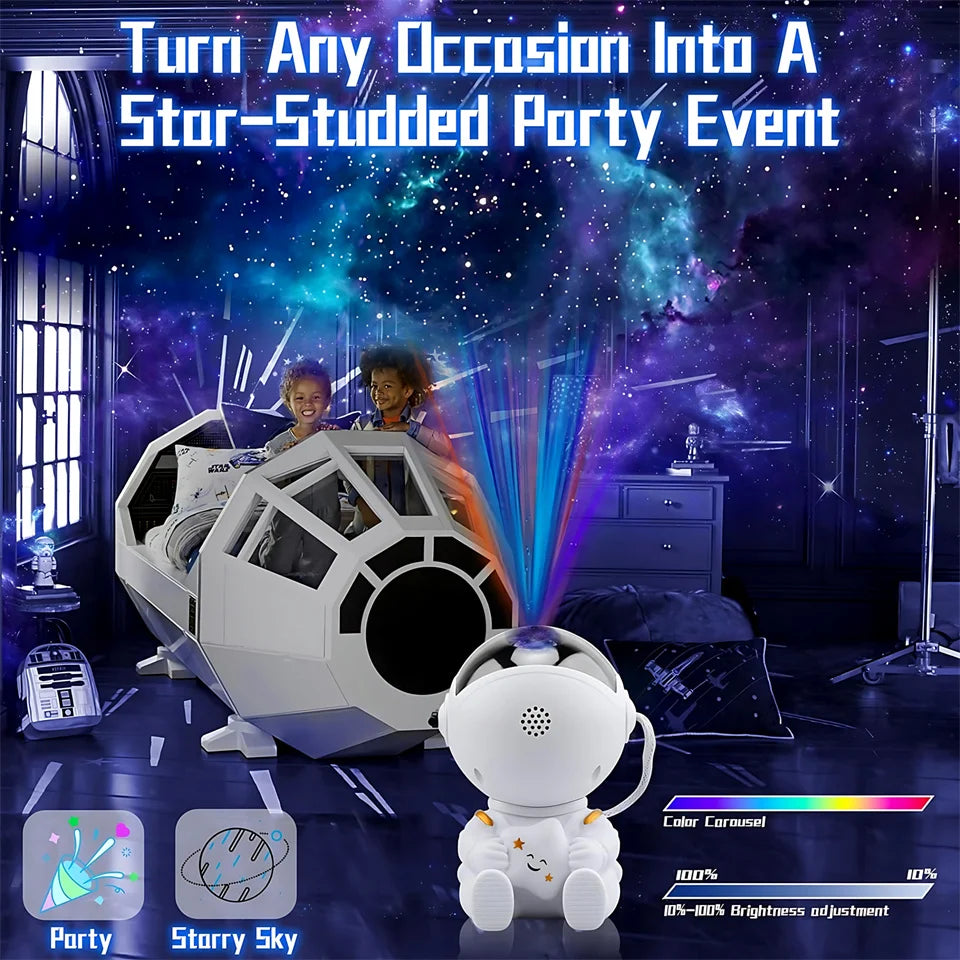 AstralGlow Star Projector - Celestial LED Night Light for Kids & Home Decor