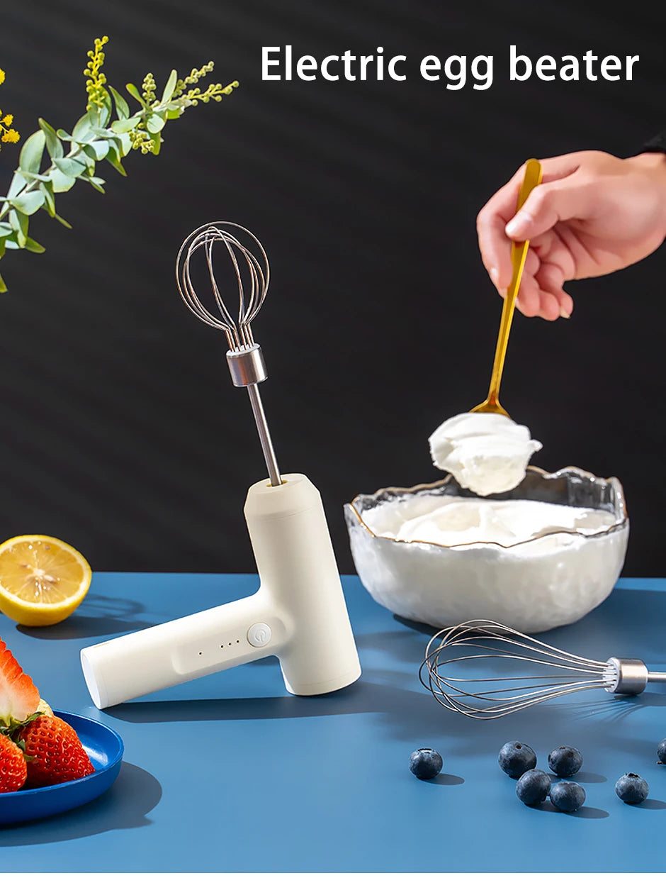 Batedor De Ovo Elétrica Portátil 3 Velocidades: ElectricWhisk