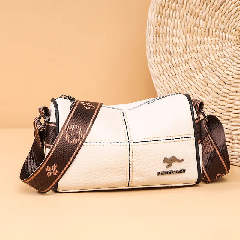 Classic Cowhide Crossbody: LuxeLeather