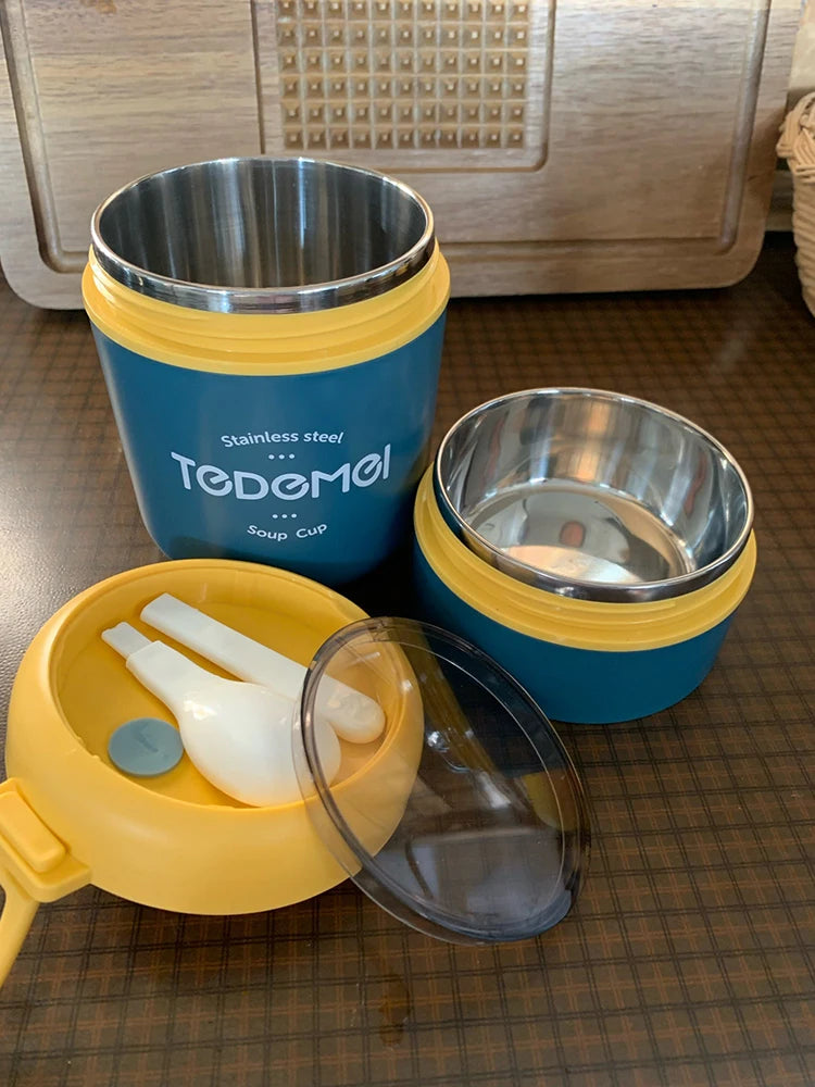 ThermaServe Insulated Food Jar – Stainless Steel Vacuum Lunch Box & Soup Warmer