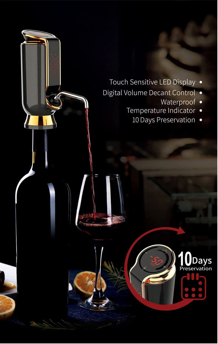 WineWave Auto Corkscrew – Premium Gift Set for Effortless Bottle Opening