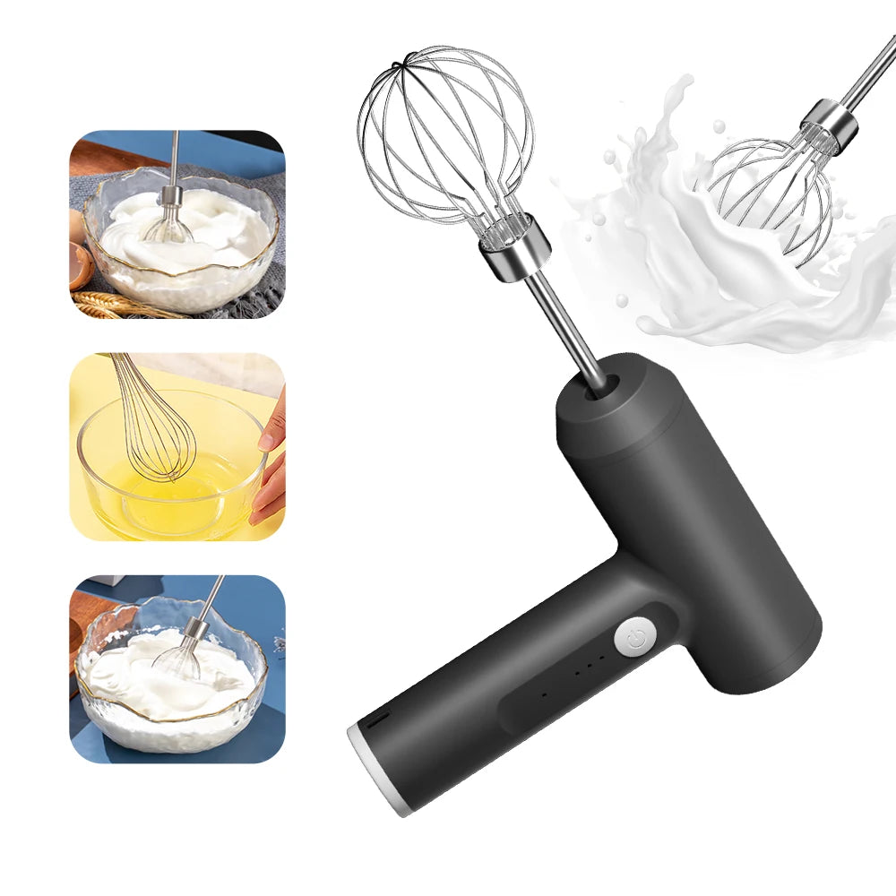 Batedor De Ovo Elétrica Portátil 3 Velocidades: ElectricWhisk