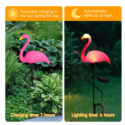 Lanterna Solar Flamingo para Pátio 1