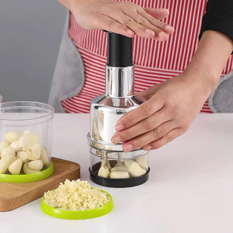 ChefMaster Multi Chopper – Stainless Steel Food Crusher & Garlic Press